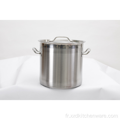 Stockpot en acier inoxydable de haute qualité